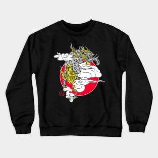 Baku 獏 the dream devourer in the clouds Crewneck Sweatshirt